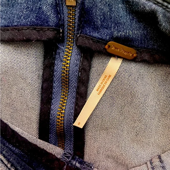 Free people Jean skirt size 0 - Picture 3 of 3